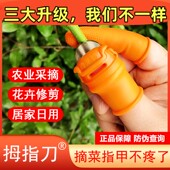 采摘手指剪掐菜果蔬拇指刀摘花椒摘菜手套摘花椒神器手套择菜茶叶