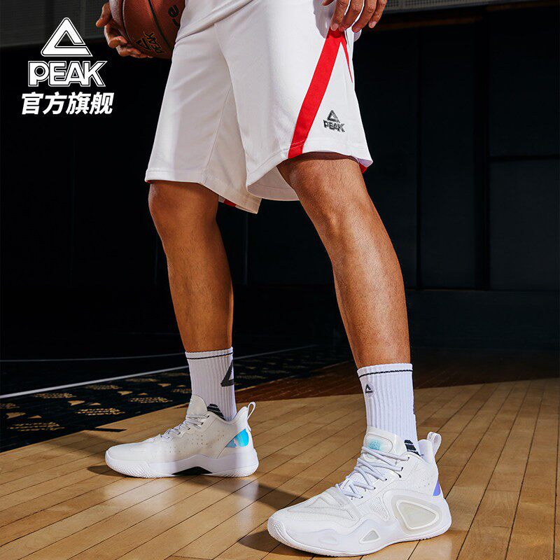 匹克大三角一代皮面运动鞋低帮实战球鞋防滑减震耐磨篮球鞋男鞋