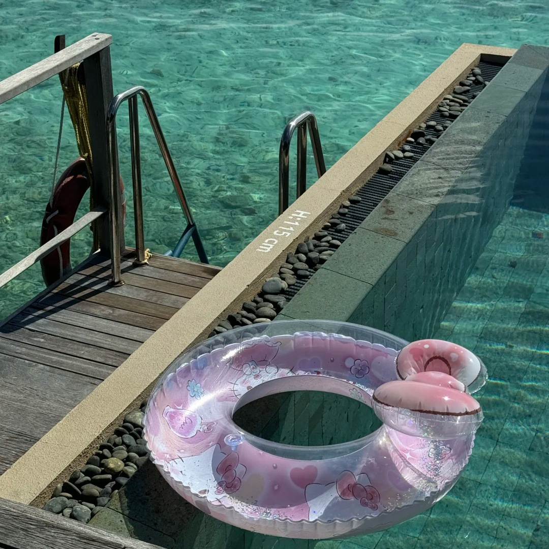 这个游泳圈拍照也太出片啦