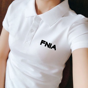 运动透气翻领T恤 官方旗舰店正品 植白菲乐纯棉短袖 POLO衫 女士夏季