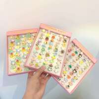 Children's Ring Jewelry Set Cartoon Jewelry Toy Gift Box Gir