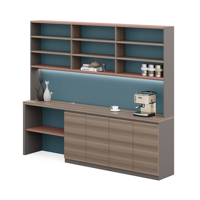 公司茶水间柜子定制整体餐柜餐饮水吧间储物O柜食物储存收纳柜家