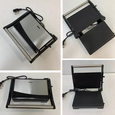 不锈钢帕尼尼牛排烤肉机110v220v多A功能早餐机Panini maker牛排