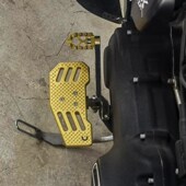 脚踏板 Cyclops适用于哈雷XL vDS风格 戴纳软尾黑色菱格可调大脚踏