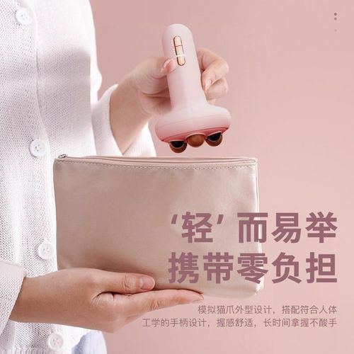 砭石自动揉腹仪揉肚子电t热艾灸家用益身积食便秘女生痛经按摩神