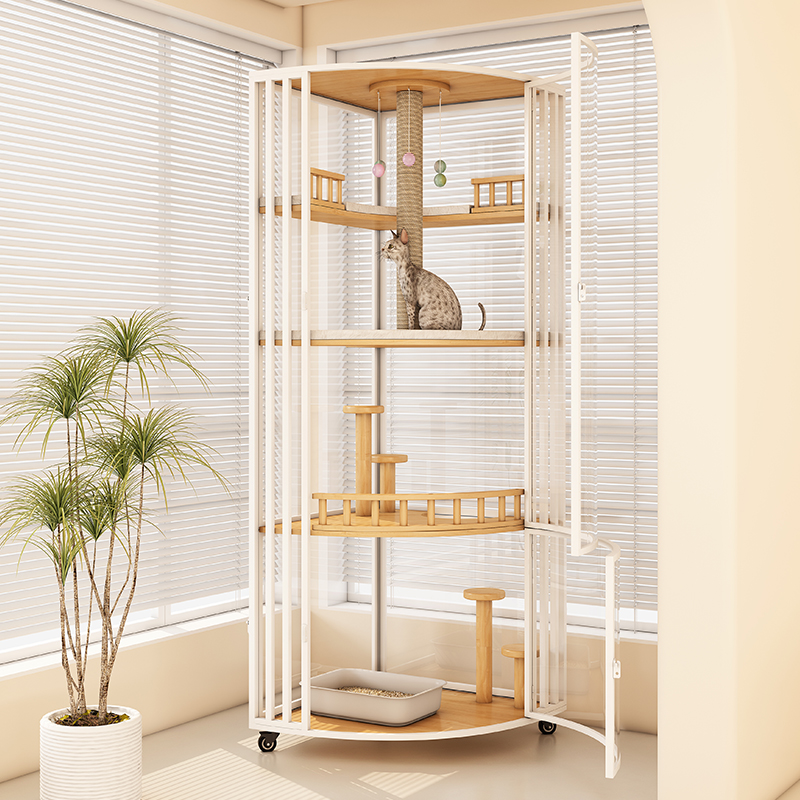 厂家扇形转e角三角形m猫别墅猫笼猫舍猫屋家用猫咪房子小户型可移