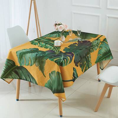 极速tablecloth Tropical banana leCaf waterproof table cloth