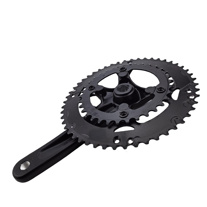 适配喜德盛公路车方k孔牙盘50/34T铝合金曲柄7 8 9速通用喜德盛