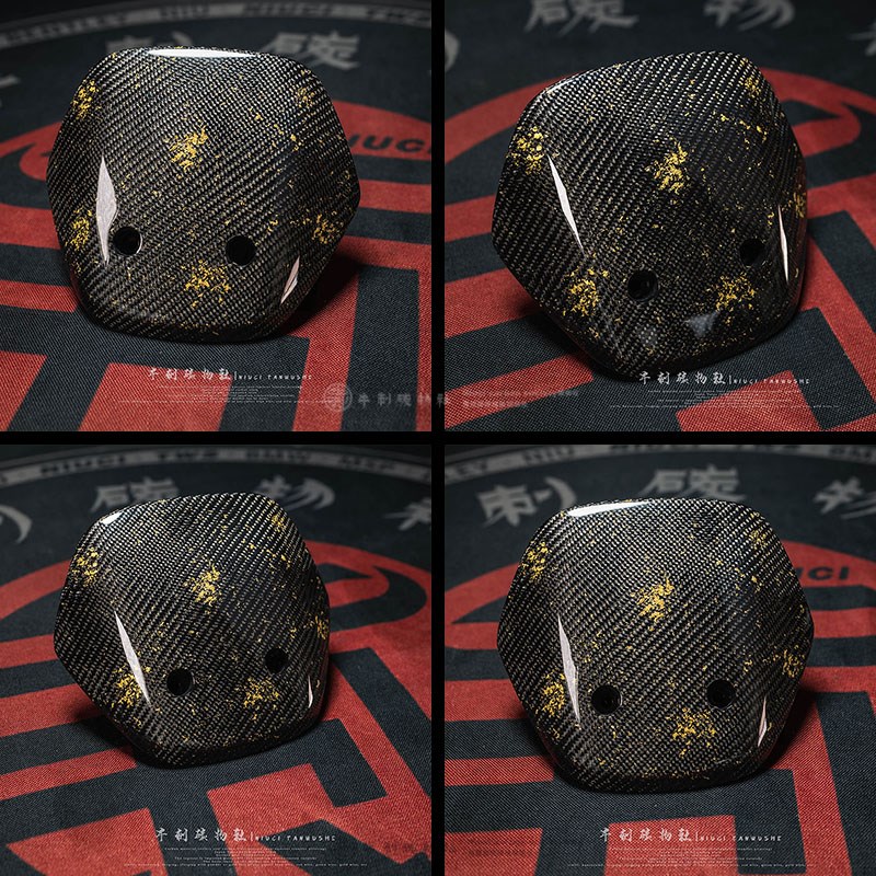 九号电动N70/N85/F90/机械师Mmax系列改装斜纹金U箔碳纤维前挡风