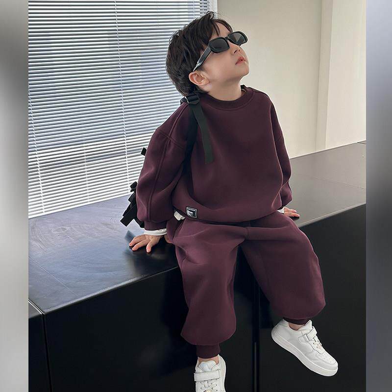 男童套装春秋款2025新款秋装儿童运动休闲秋季两件套洋气帅气时髦