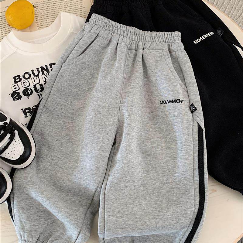 儿童运动裤新款宝宝秋季休闲裤男童秋装束脚卫裤小童洋气裤子