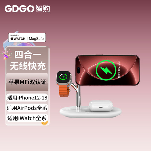 GDGO苹果MFi双认证磁吸线充