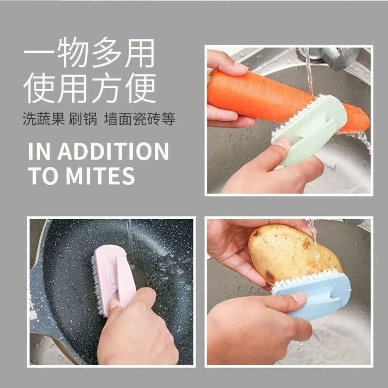 硬质手持清洁毛刷家用果蔬鞋袜小龙虾污垢清理长柄洗刷工具