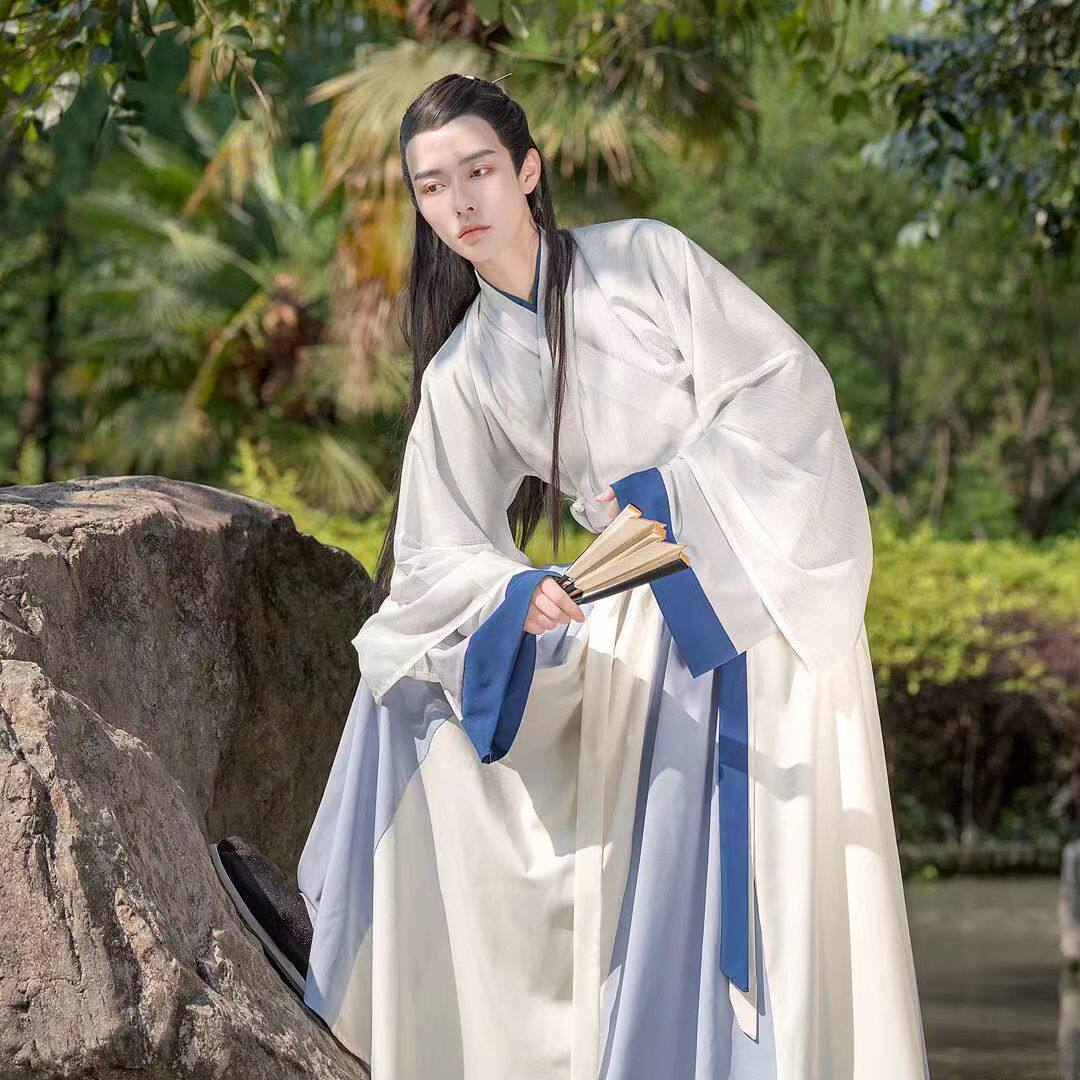 出租汉服寻陌莫辞晋制交领三件套齐腰一片式闺蜜女情侣款超仙套装