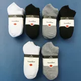 Одноразовые носки 100 пары мужчин и женских коротких носков тонкие антиодоры со средней трубкой хлопчатобу