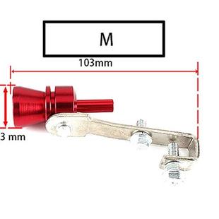 摩托车尾喉排气声浪变声器铝合金炸街款 汽车排气管哨子涡轮声改装