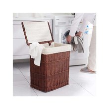 Housebhold laundry basket Woven with rattan from a household