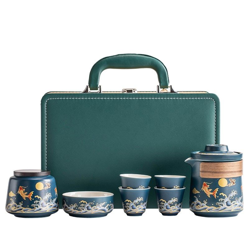 旅行茶具套装户外k泡茶便携式功夫茶杯喝茶装备随行快客杯一壶四,餐饮具,功夫茶具,淘宝优惠券,粉丝福利购,淘宝优惠卷