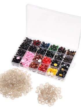 1040Pccs 6mm 14mm Plastic Safety Eyes Noses Boxes For Teddy