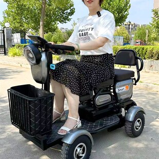 小巴士电动四轮车Q60Q70身心障碍人士助力四轮电动车T电动车老人