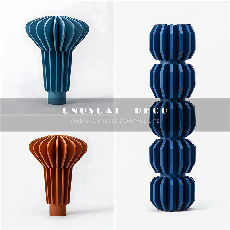 UNUSUAL 简约现代创意x折纸工艺品样板间书房客厅电视柜饰品摆件