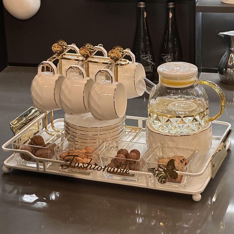 轻奢水具水杯套装家用北s欧客厅待客ins喝水杯子茶杯水壶茶具整套,餐饮具,水具套装,淘宝优惠券,粉丝福利购,淘宝优惠卷