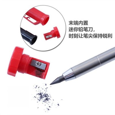 6 Pcs Carpenter Pencils Set With 18PCS Refills, MUarker Mark