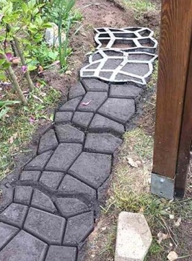 Manually DIY Plastic sPath Maker Mold Garden Stone Road Conc