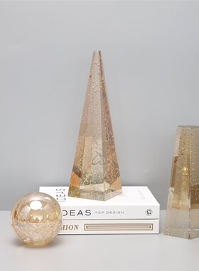 欧式水晶气泡六件套样板房售楼部卧室书J房客厅餐厅电视柜桌面饰