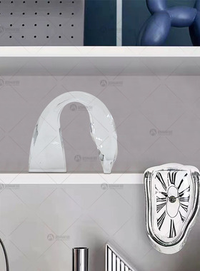 几何摆件现代酒店样板房家居客厅电视柜卧室Q亚克力工艺品装饰品