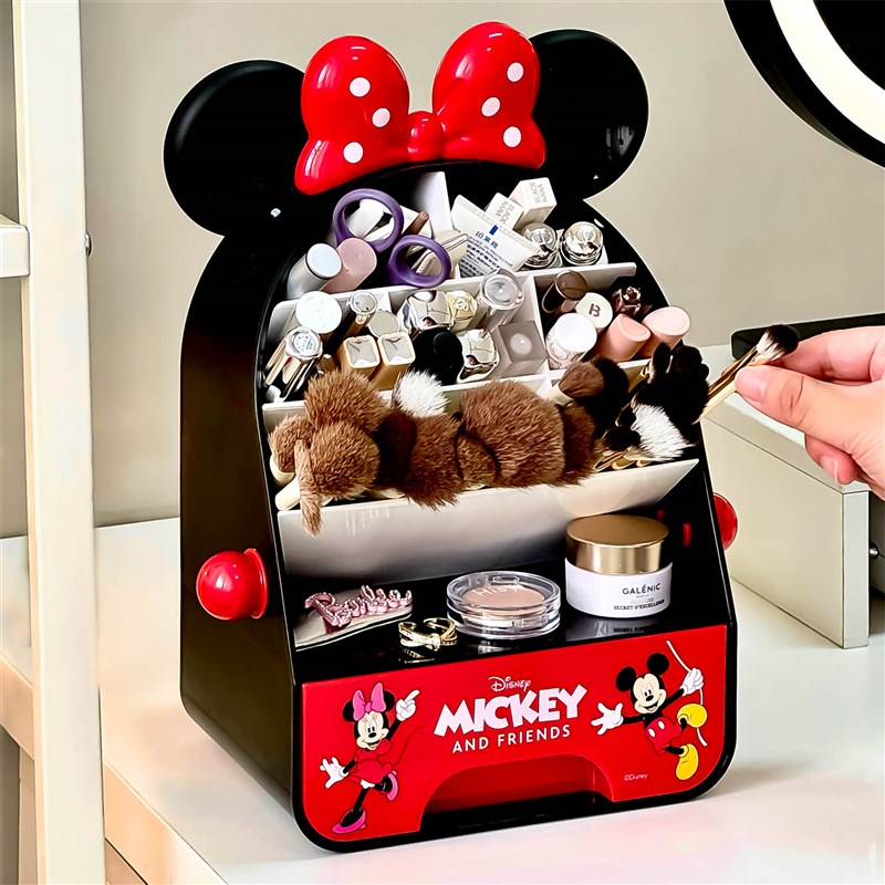 化妆刷收纳筒桌面高颜值粉扑整理盒梳妆台大容量眼V影粉底刷收纳