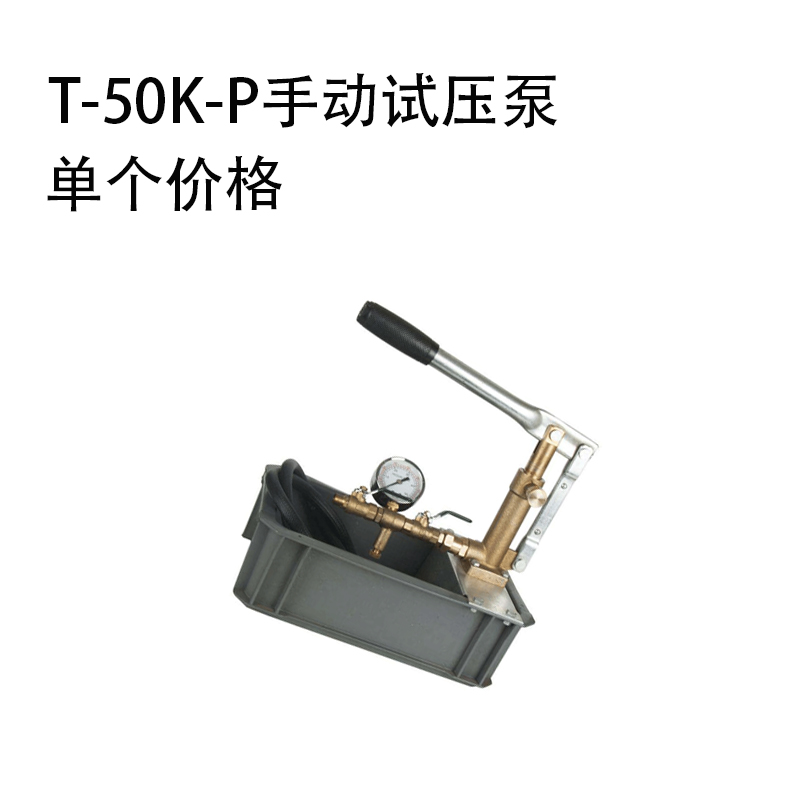 T-50K-P手动试压泵 打压机 PPER管道试压泵 50KG手动打压泵