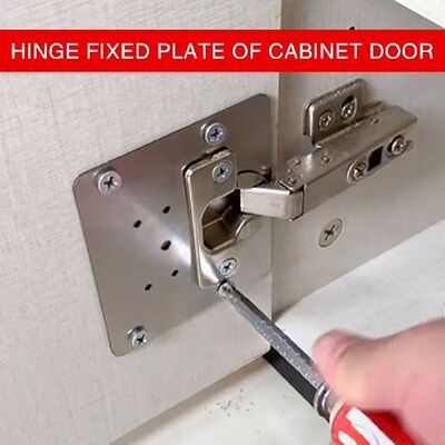 极速Hinge Repair Plate Rust Resistant StainlesRs For Cabinet