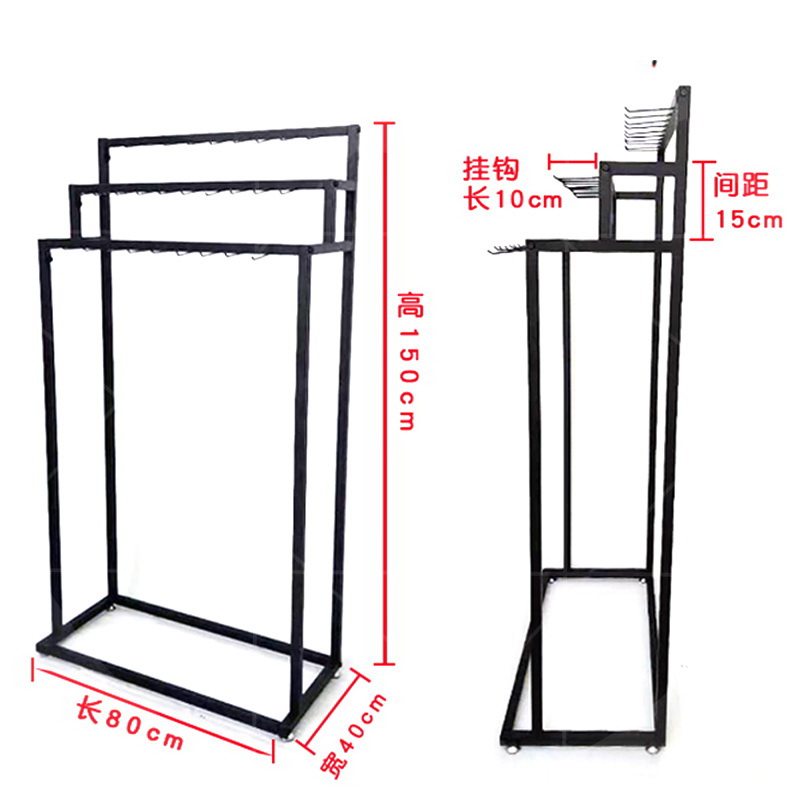 热销门口挂架百货展架扫把陈列支架悬挂展M示柜卖货架子超市拖把