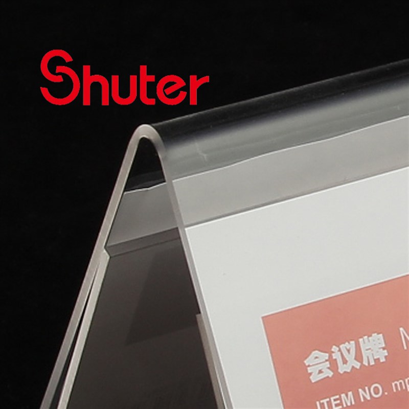 热销树德mp32透明会议牌透x明三角台卡树德桌面展示标价牌亚克力