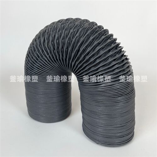 热销尼龙布风管耐高温灰色排风管排烟管排气管鼓风机Y伸缩通风管
