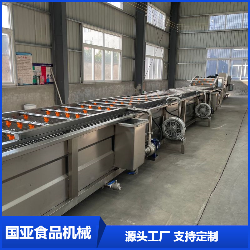 油菜辣椒清洗风干流水线 带提升油菜清洗生产线 全自动油菜风干机