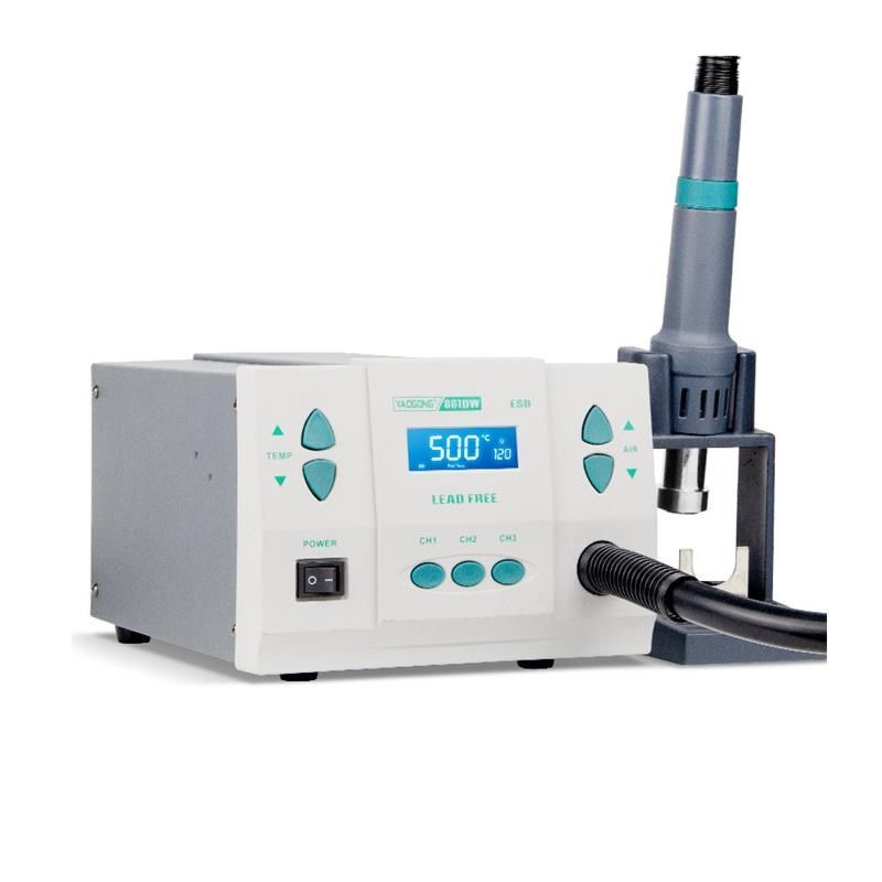861DW大功率1000W智能数显B高频无铅热风枪工业级维修芯片焊台