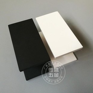 玻璃门拉手大门拉手现代简约工业风方H形黑白色实木门店推拉门把