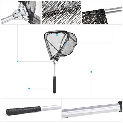 速发Fishing Nets Aluminum Alloy Telescoping FoldablWe Landin