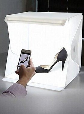 NEW TYPE Mini kFolding Studio Diffuse Soft Box With LED Ligh