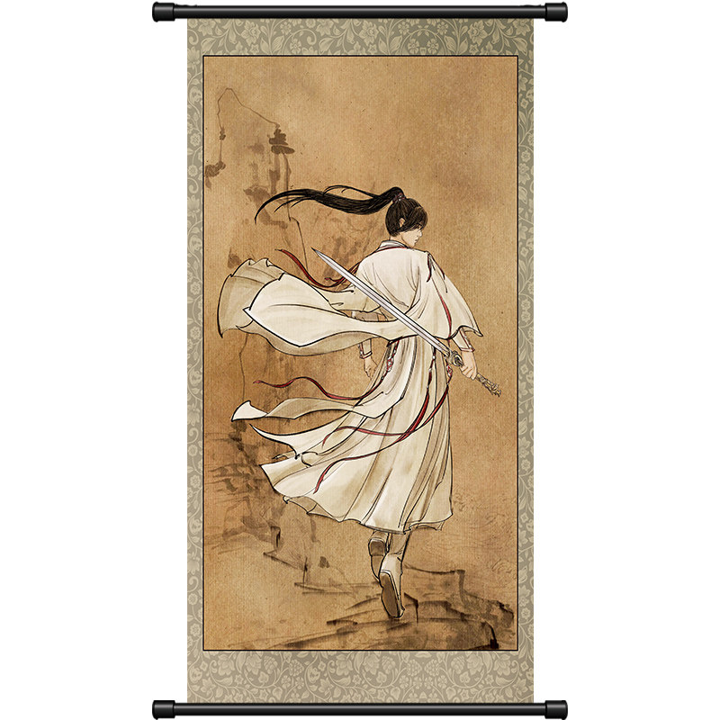 莲花楼周边李相夷挂画成毅画像同款装饰画电视剧四顾门主古风画卷