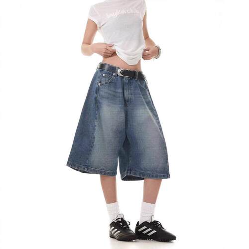 Jorts For Women Baggy Jeans Shorts Wide Leg Denim Shorts