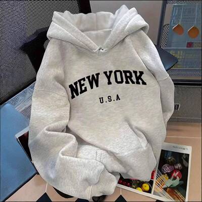 Teen Girls' Preppy Style Hoodie Graphic Casual Hoodie Light