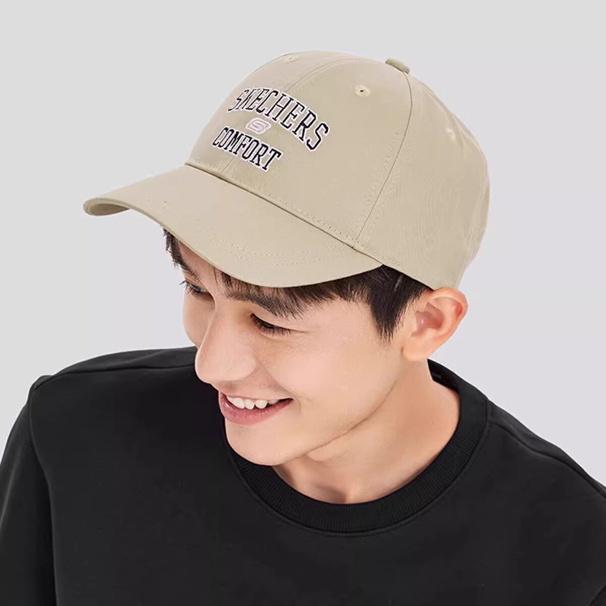 Skechers斯凯奇男女款太阳帽舒适百搭棒球帽时尚潮流户外L424U085