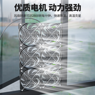窗户排气扇换气扇免打孔洞静音强力窗式新风机免安装通风排烟神器