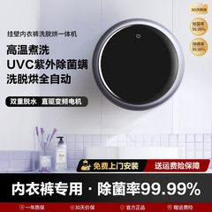 小米有品壁挂式洗衣机内衣裤洗脱烘一体迷你小型全自动滚筒洗袜机
