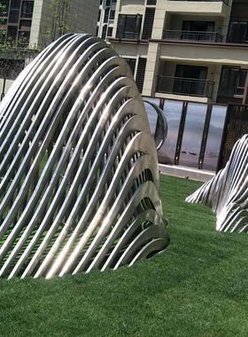 定制大型不锈钢假山模型抽象绿地园林景观小品户外X雕塑公园摆件