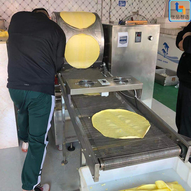 厂家直销豆皮机操作简单 自动豆皮机设备 全自动春卷皮机厂家现货