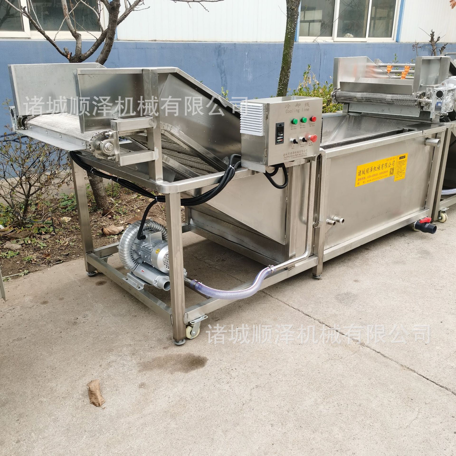 厂家直销金针菇漂烫机 不锈钢鱿鱼须漂烫杀青机 顺泽连续式漂烫机